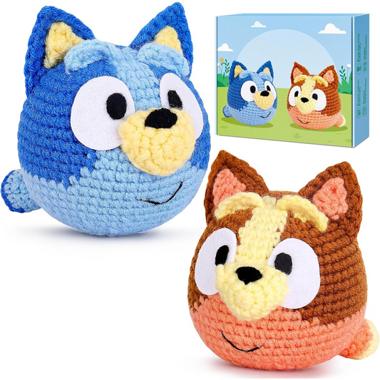 Crochet Animal Kit for Kids – Beginner-Friendly 2-in-1 Set