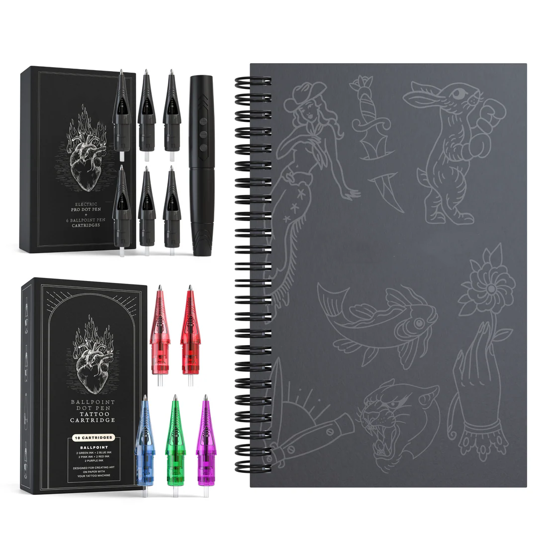Coloring Book Set – Complete Kit for Shading & Dot Art Practice
