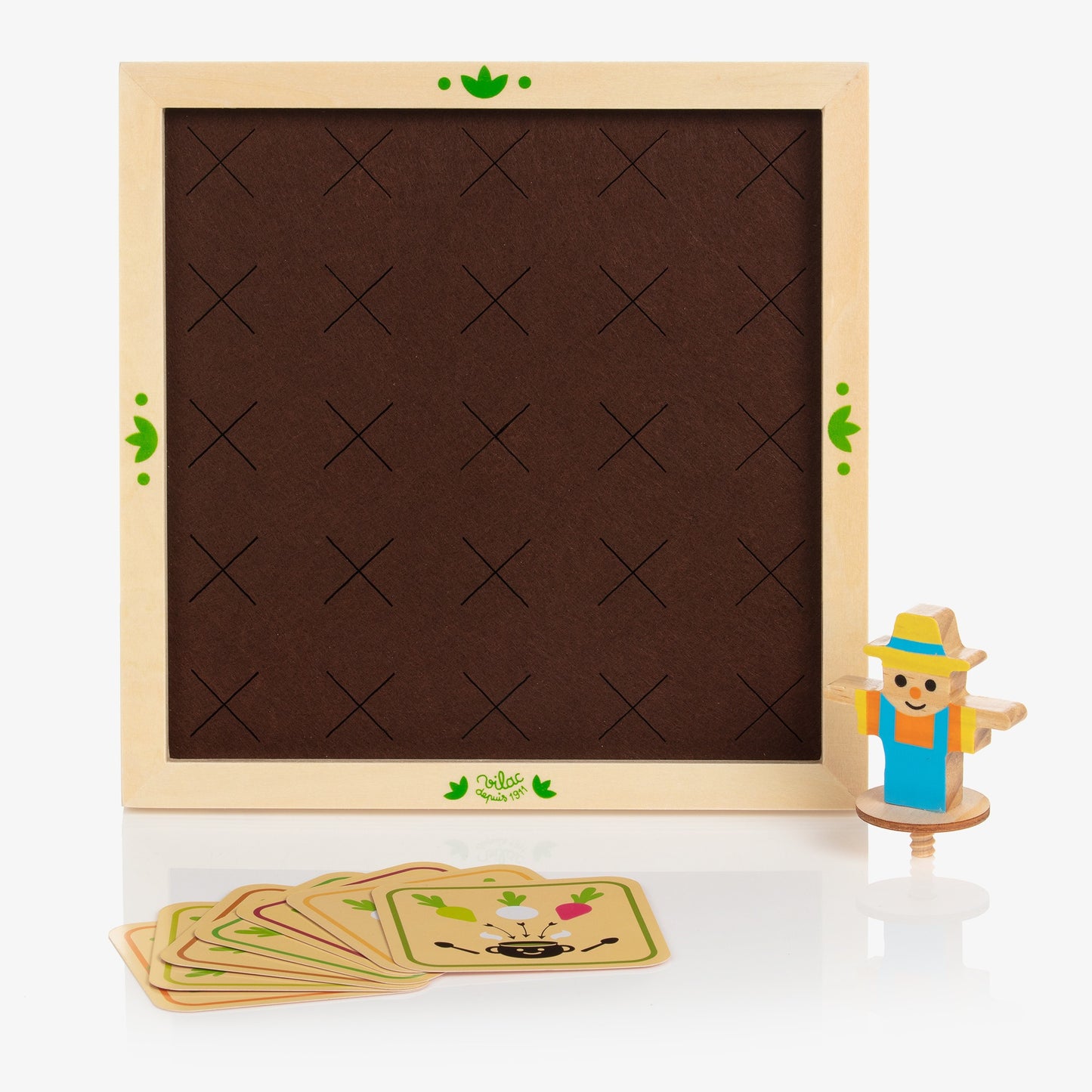 Vegetable Memory Game – Wooden & Felt Educational Board Game for Kids Ages 3+