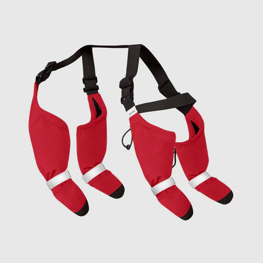 Connected Dog Boots – Waterproof Paw Protection with Extended Leg Coverage