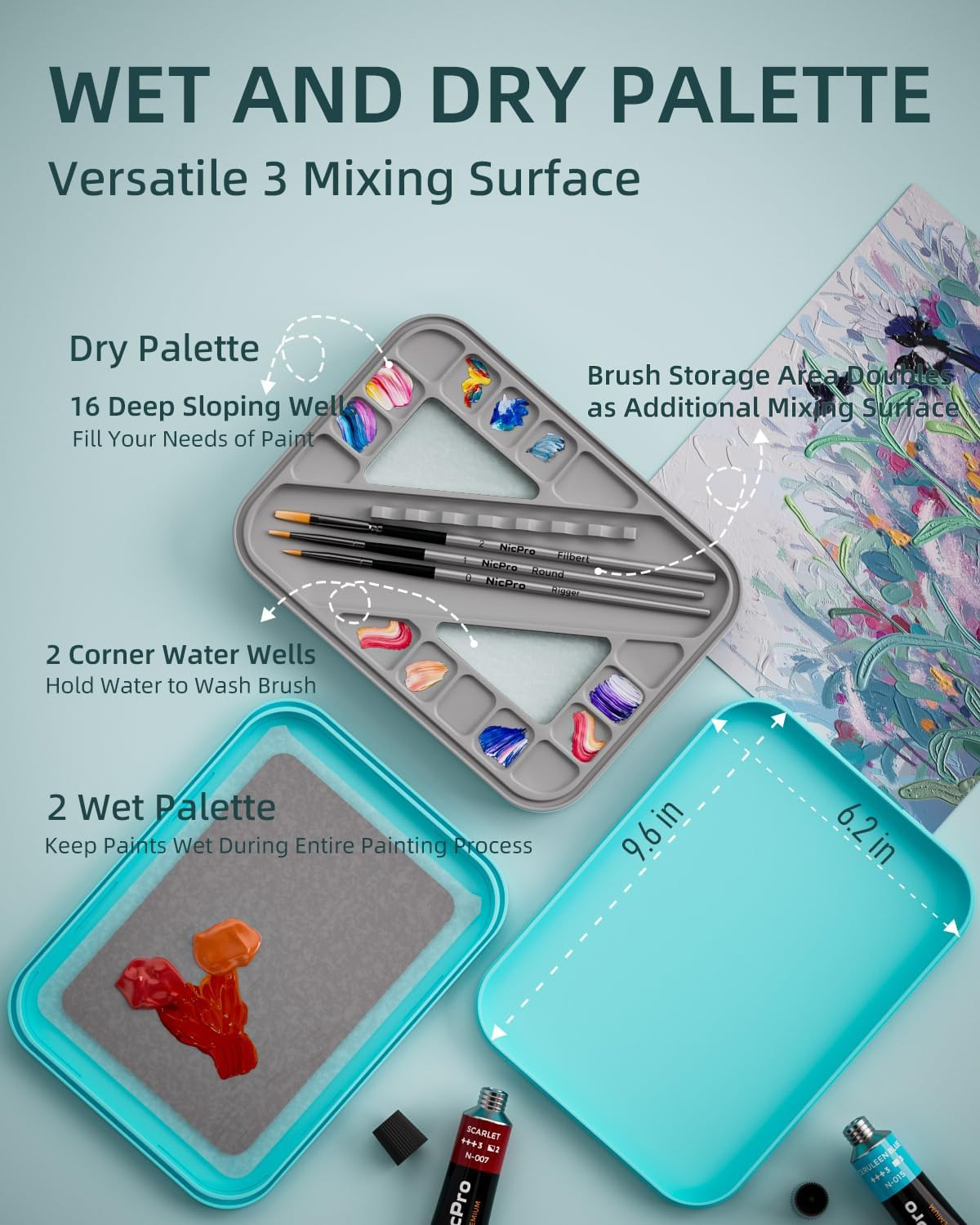 Wet Palette for Acrylic Miniature Painting – Keep Paints Fresh Longer