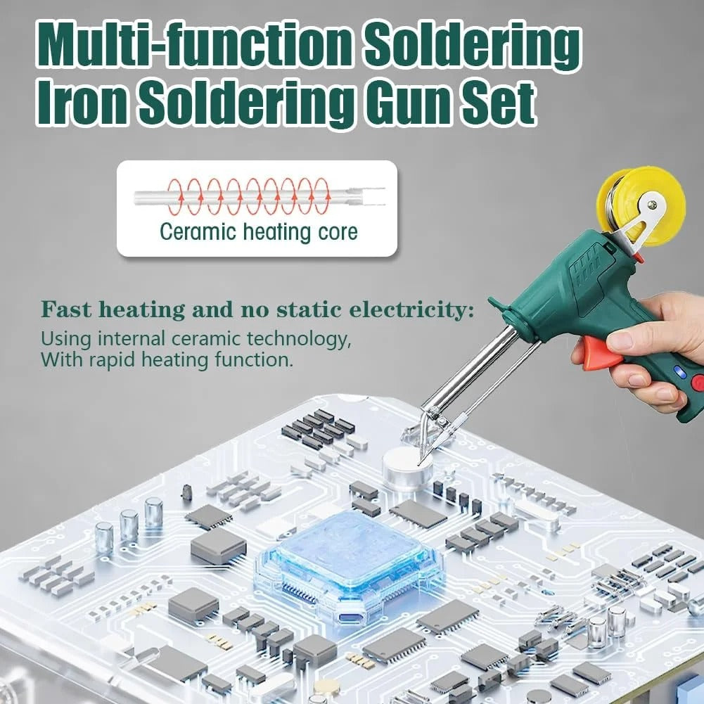 Portable Internal-Heating Laser Welding Tool – 3-in-1 Multifunctional Soldering Gun Set for Metal