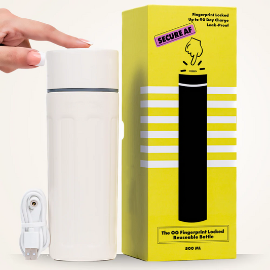 Smart Biometric Bottle – Secure Hydration with Advanced Fingerprint Lock