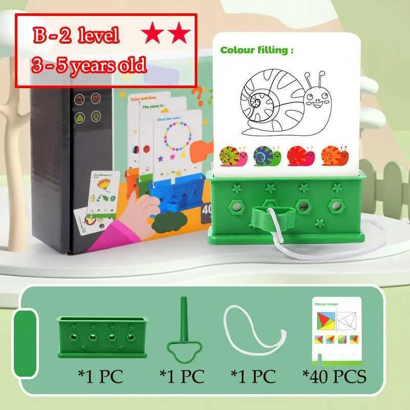 Montessori Logical Thinking Puzzle Game for Kids – Early Learning Shape Sorting