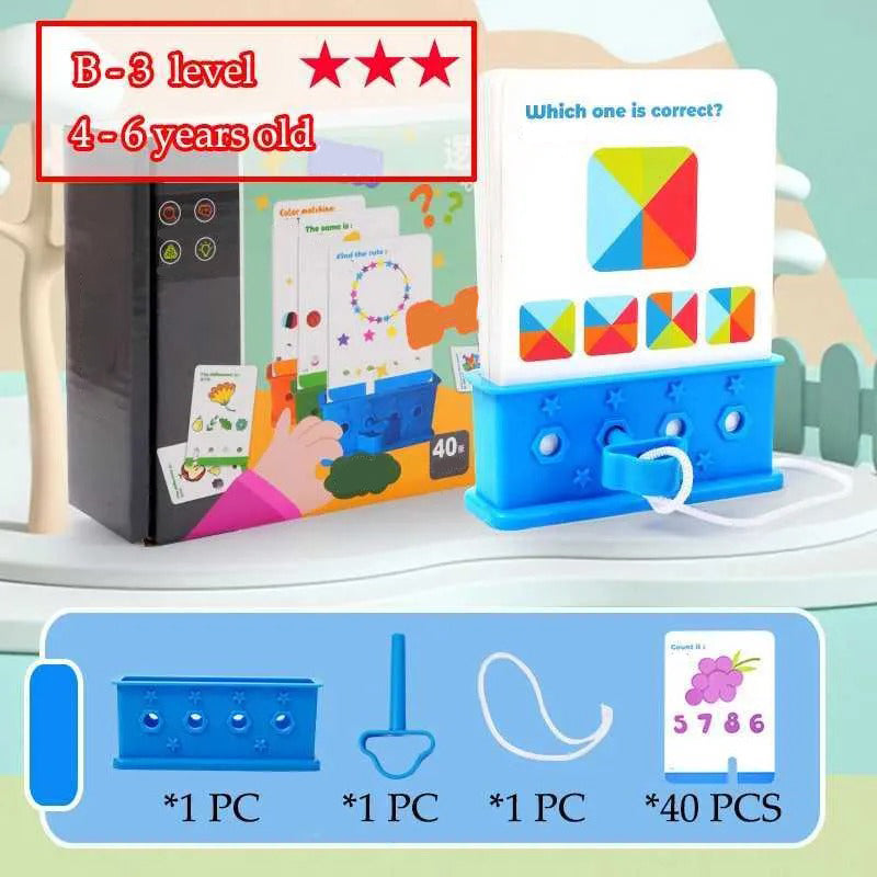 Montessori Logical Thinking Puzzle Game for Kids – Early Learning Shape Sorting