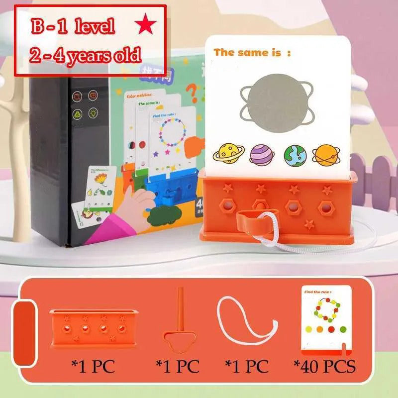 Montessori Logical Thinking Puzzle Game for Kids – Early Learning Shape Sorting