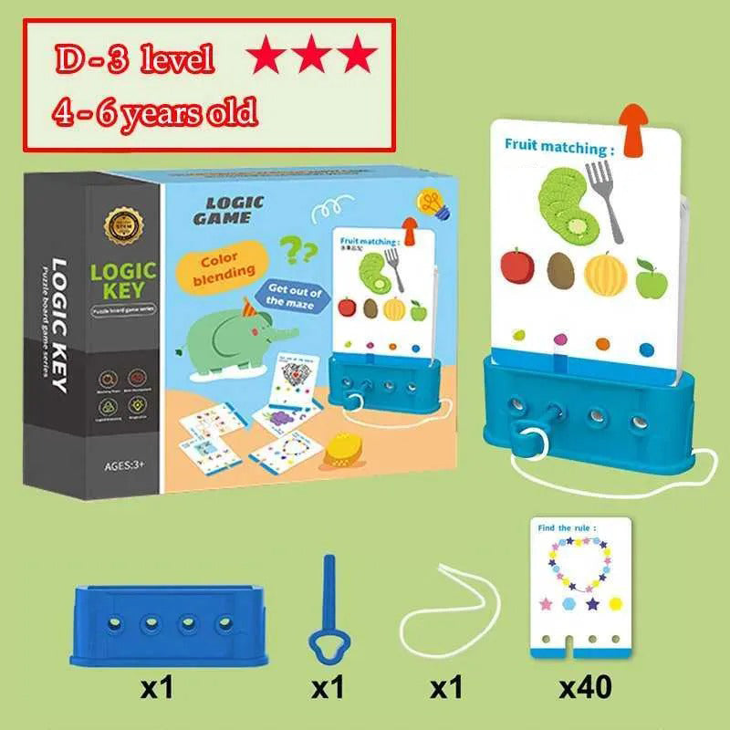 Montessori Logical Thinking Puzzle Game for Kids – Early Learning Shape Sorting