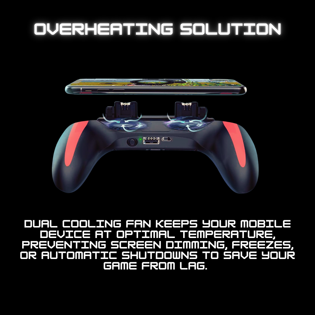 Universal Gaming Controller – Precision Triggers & Dual Cooling Fans