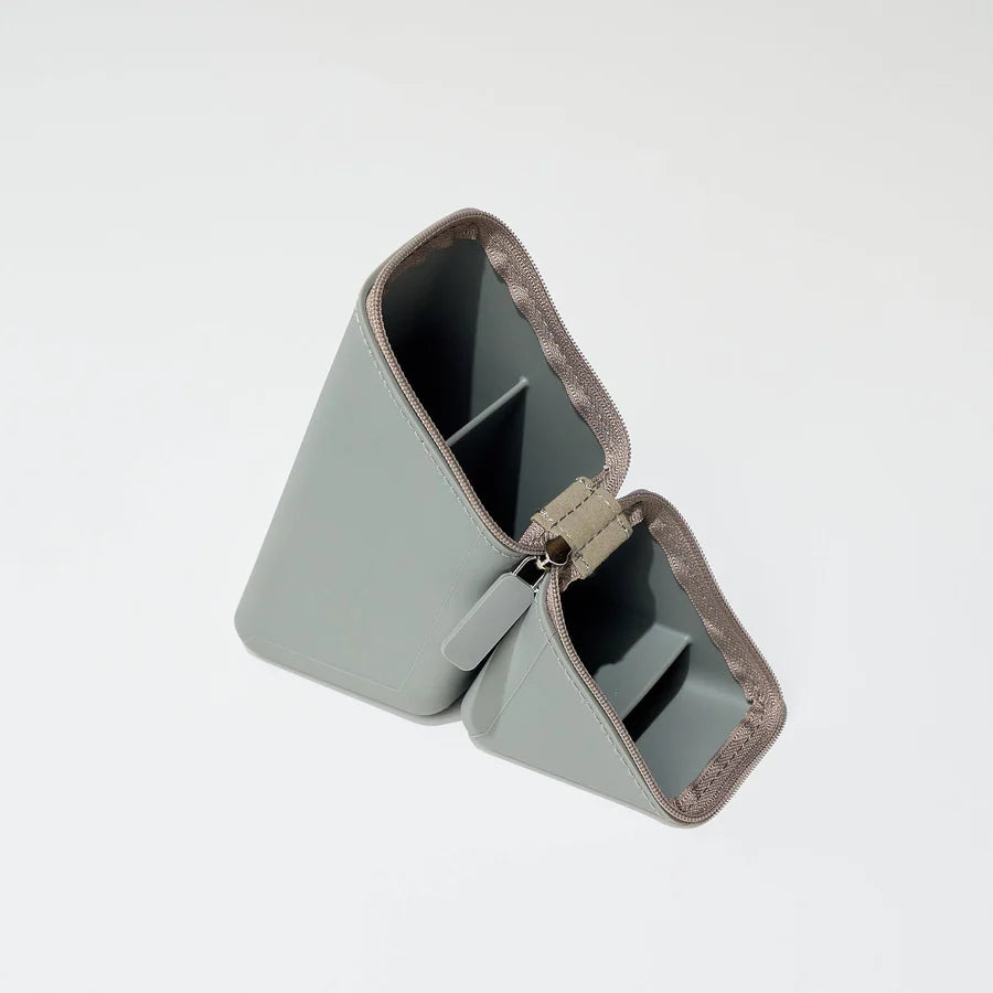 Silicone Magnetic Pencil Holder – Portable Desk Organizer with 60° Divider & Pocket