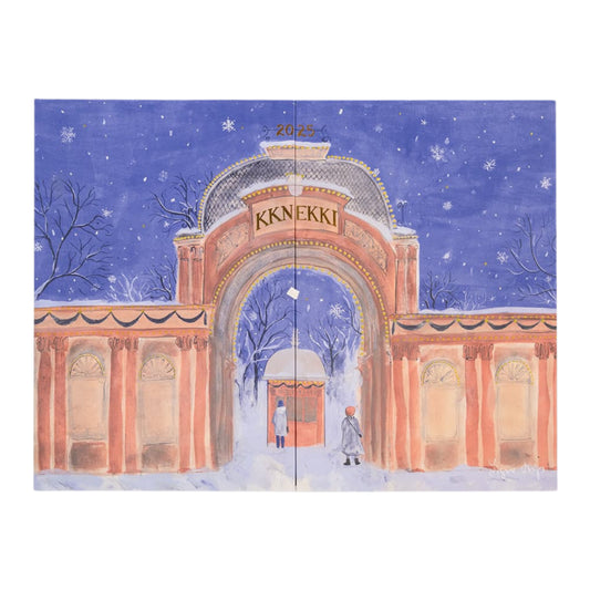 Advent Calendar 2025 – Christmas Countdown Box with 40 Elastic Hair Ties