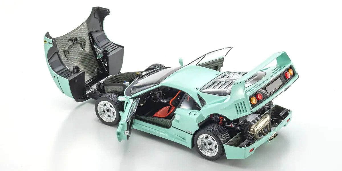 1:18 Ferrari F40 – Mint Green Diecast Model Car