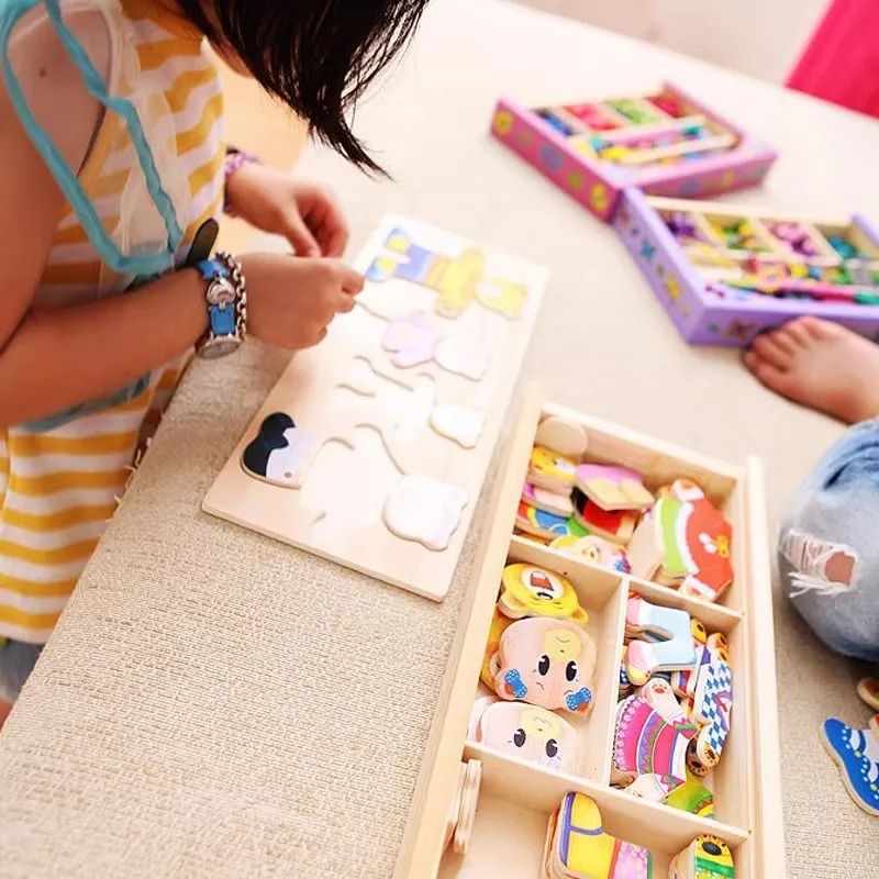 Wooden Dress-Up Puzzle Set – Unlock Endless Dress-Up Fun and Spark Imagination