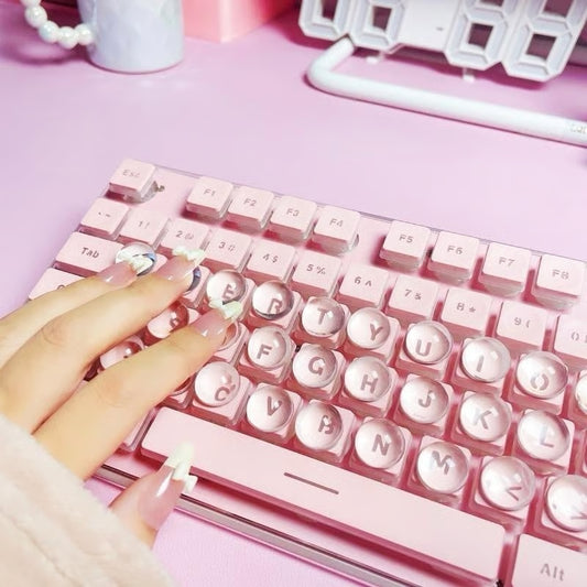 Nail Protection Ultra-Clear Typing Bubble Stickers – Reusable Silicone Keyboard Accessory