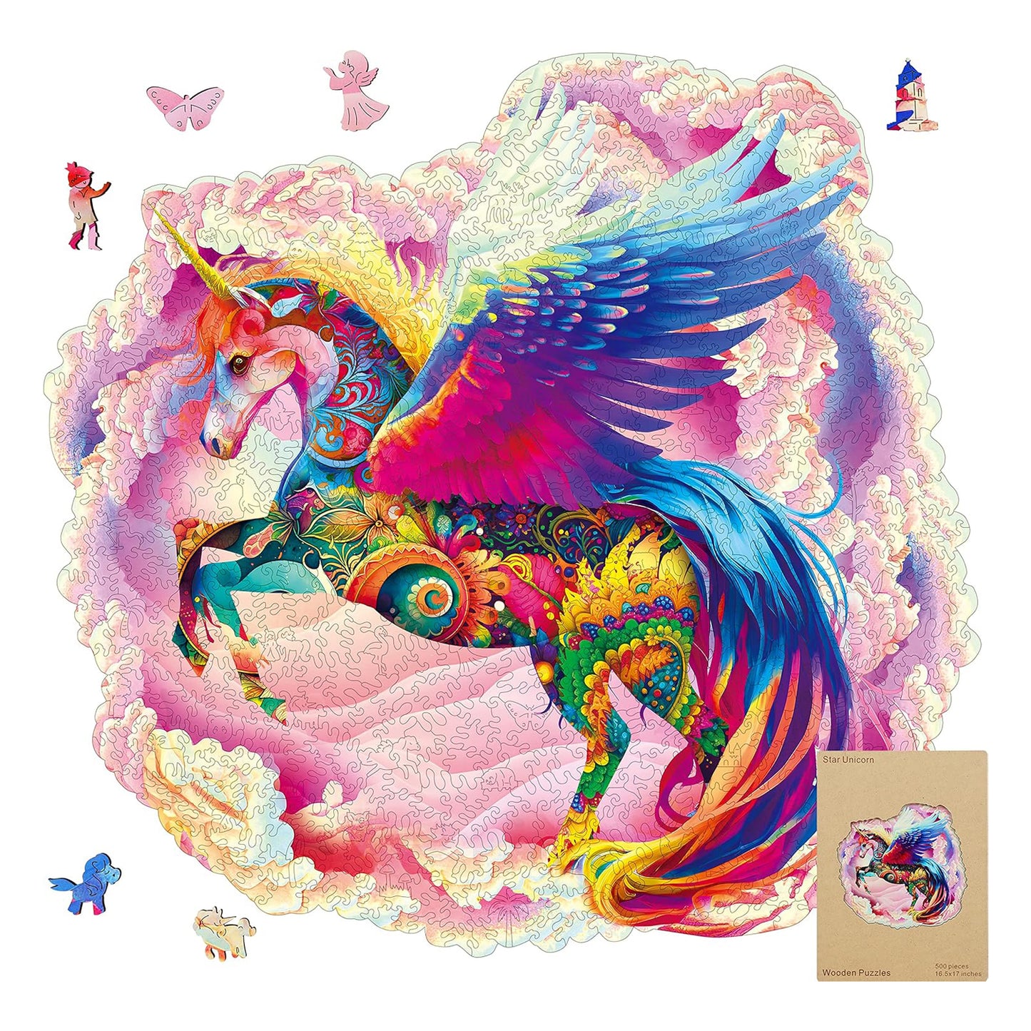 Wooden Jigsaw Puzzle – Sea Turtle Puzzle 300 Pieces | Unique Shape Puzzle