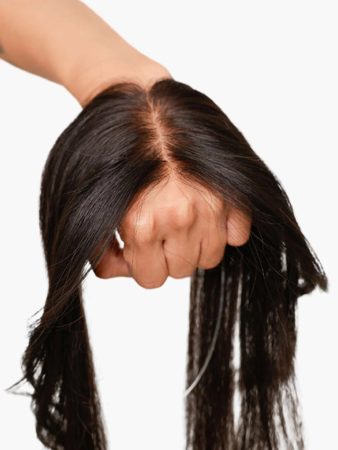 Clipless Front Hair Topper – Adjustable Silk Scalp Design | Natural Volume Bangs