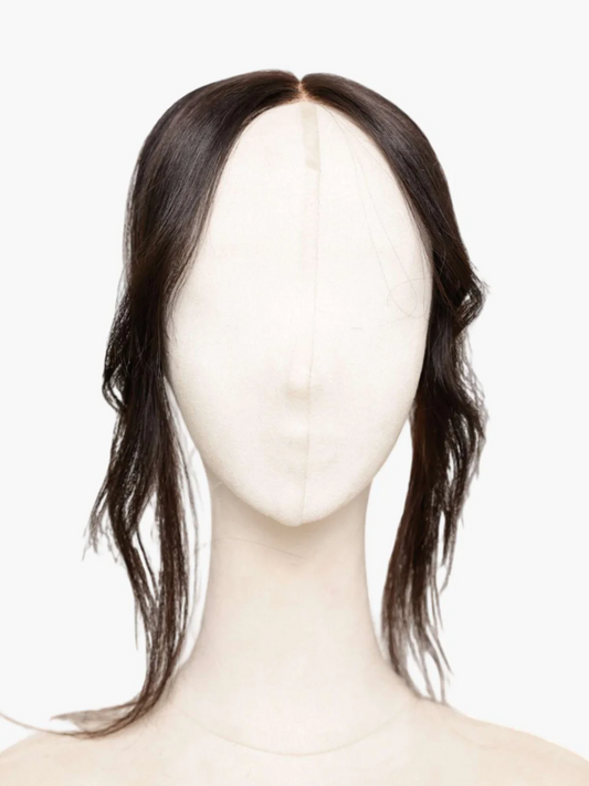 Clipless Front Hair Topper – Adjustable Silk Scalp Design | Natural Volume Bangs