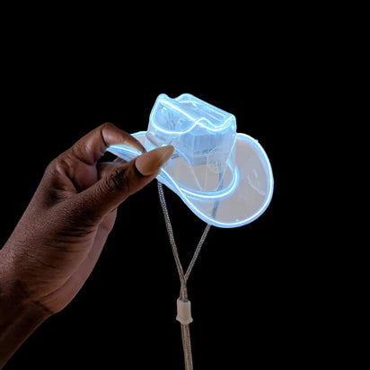 Mini Neon Cowboys Dog Hat