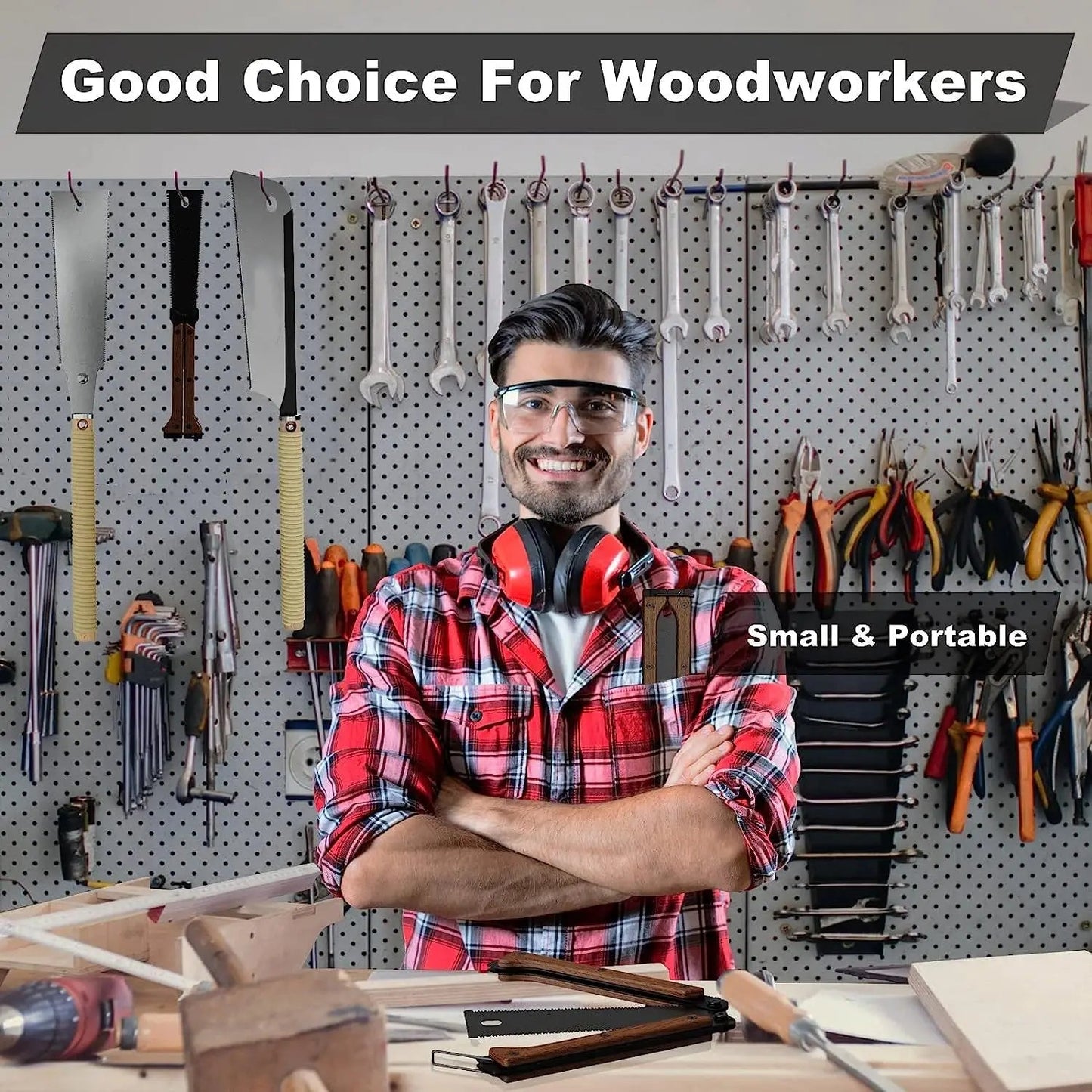 Mini Pocket Folding Saw – Portable Tool for Woodworking and Outdoor Use