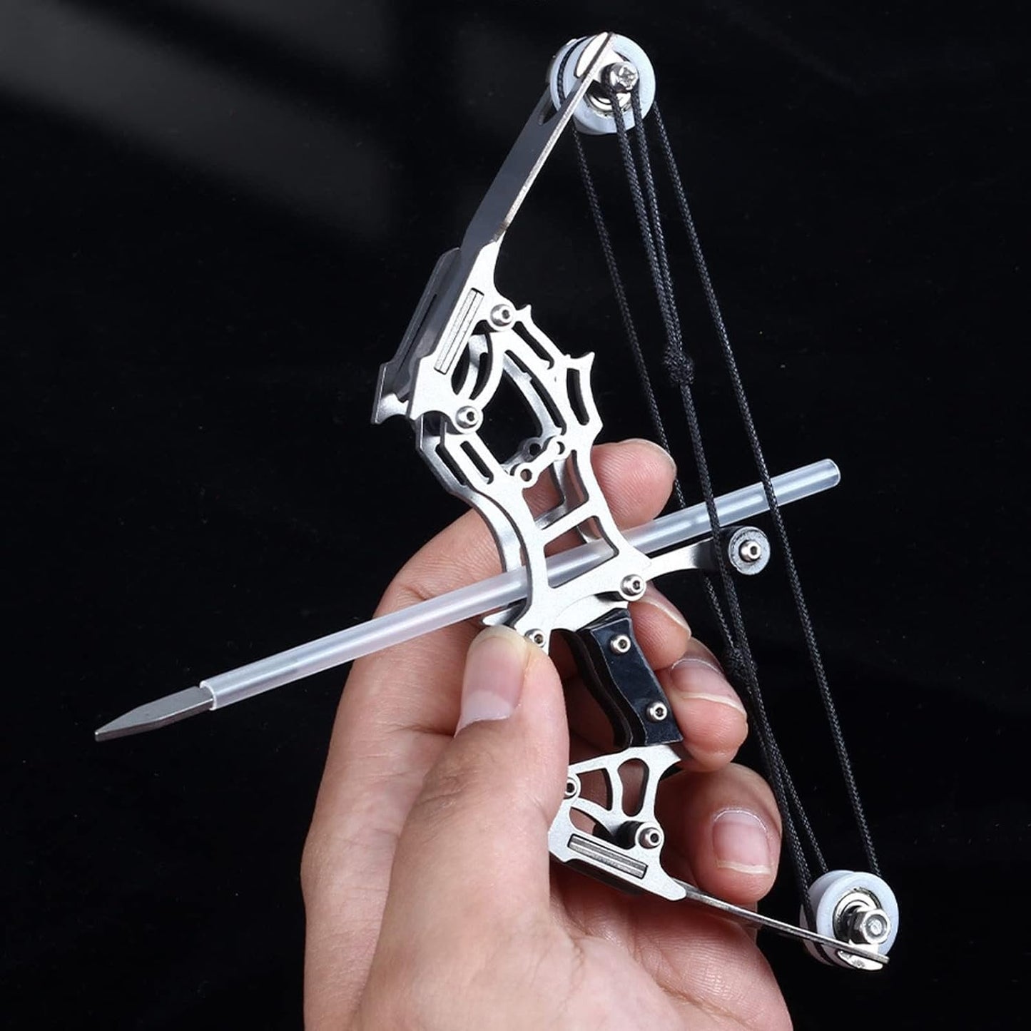 Mini Toothpick Archery Game – Compact Pulley Bow Shooting Toy for Precision Indoor Target Practice