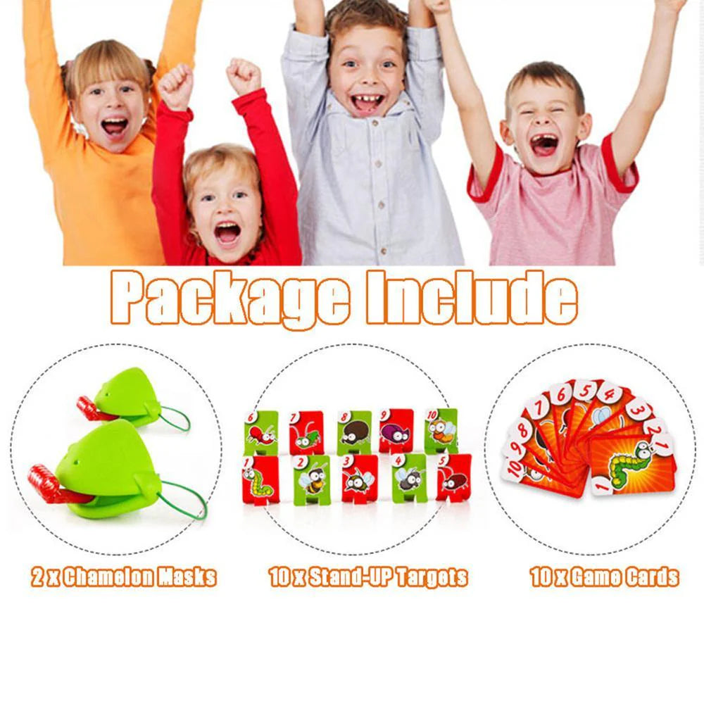 Frog Tic-Tac-Toe Bug Catching Game Set – Fun Interactive Family Board Game for Kids