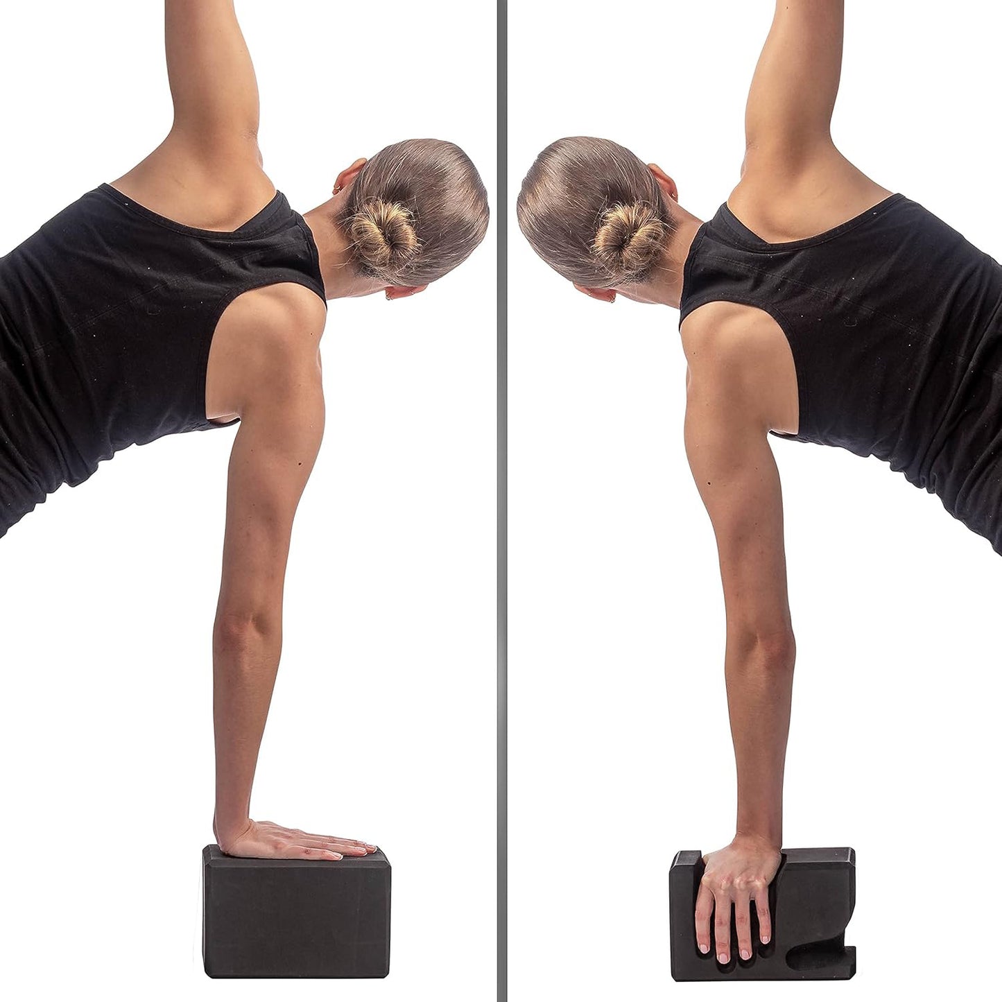 Yoga Blocks 2-Pack | Wrist Relief Hand-Shaped Yoga Bricks | EVA Non-Slip Yoga Support Tool