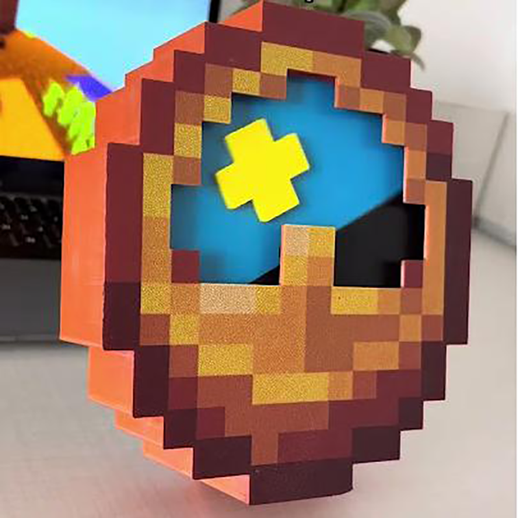 Pixel Art Wall Clock – Vibrant 12-Hour Gaming Style Design