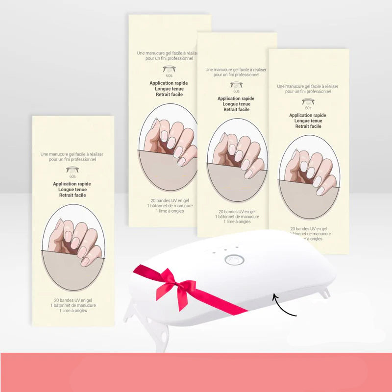 UV Nail Wraps Kit Easy Gel Polish Strips | Safe & Vegan