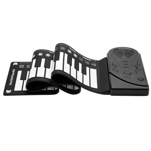 Portable Roll-Up Piano – Flexible, Lightweight 49-Key Silicone Keyboard with Recording & Playback Functions