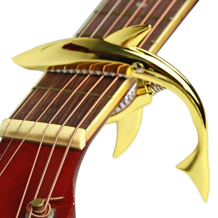 Shark Bite Design Guitar Capo – Zinc Alloy Quick-Change Capo with Memory Spring