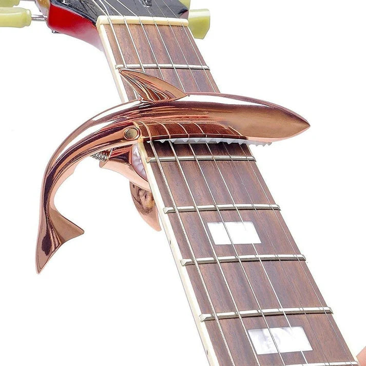 Shark Bite Design Guitar Capo – Zinc Alloy Quick-Change Capo with Memory Spring