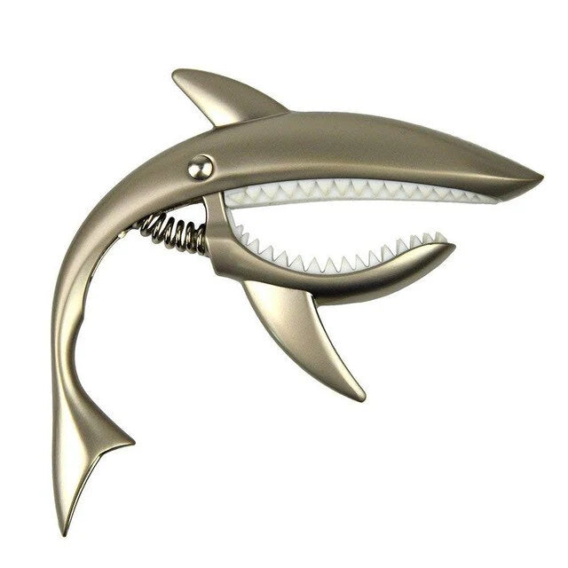 Shark Bite Design Guitar Capo – Zinc Alloy Quick-Change Capo with Memory Spring