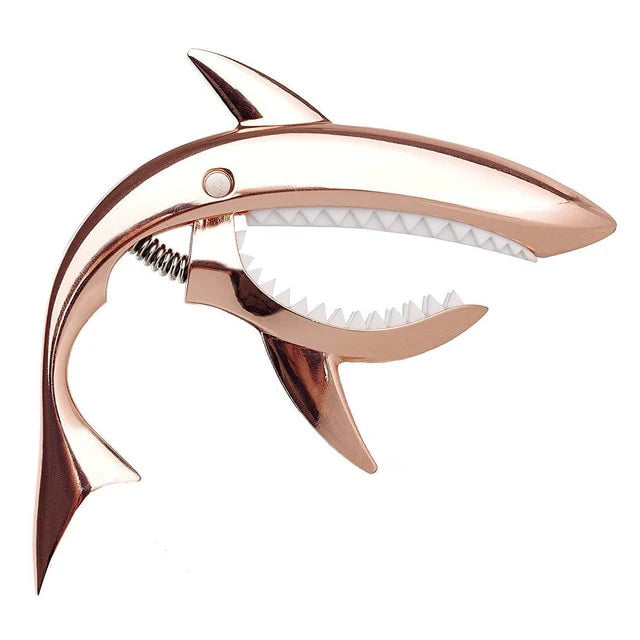 Shark Bite Design Guitar Capo – Zinc Alloy Quick-Change Capo with Memory Spring