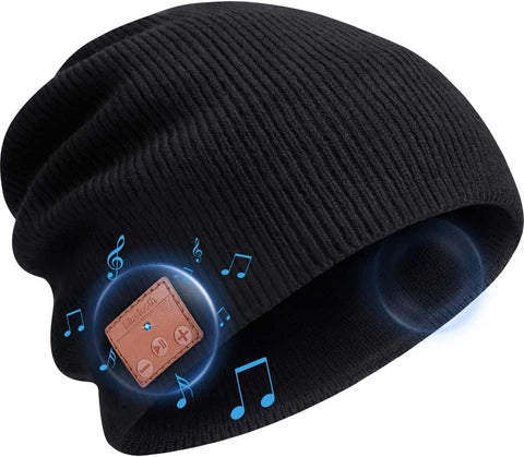 Bluetooth Winter Beanie Hat with Built-in Stereo Speakers – Wireless Music & Call Cap