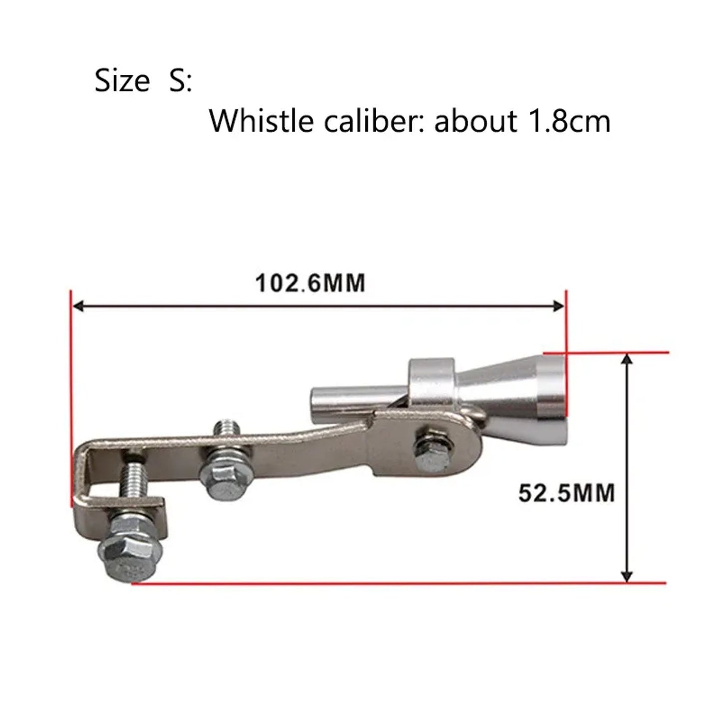 Universal Car Size  Sound Whistle Muffler Exhaust Pipe Auto Blow