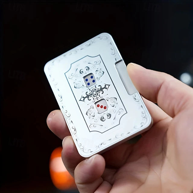 Creative Mechanical Dice Spinner – Portable Aluminum Fidget Dice Toy | Fun Stress Relief Game Tool & Inventive Gift