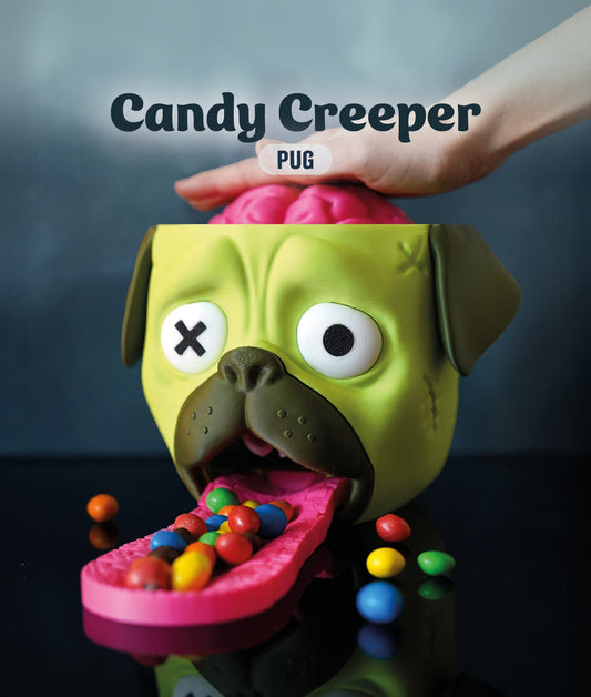 Candy Crawler Pug – The Spooky, Sweet & Hilarious Treat Dispenser