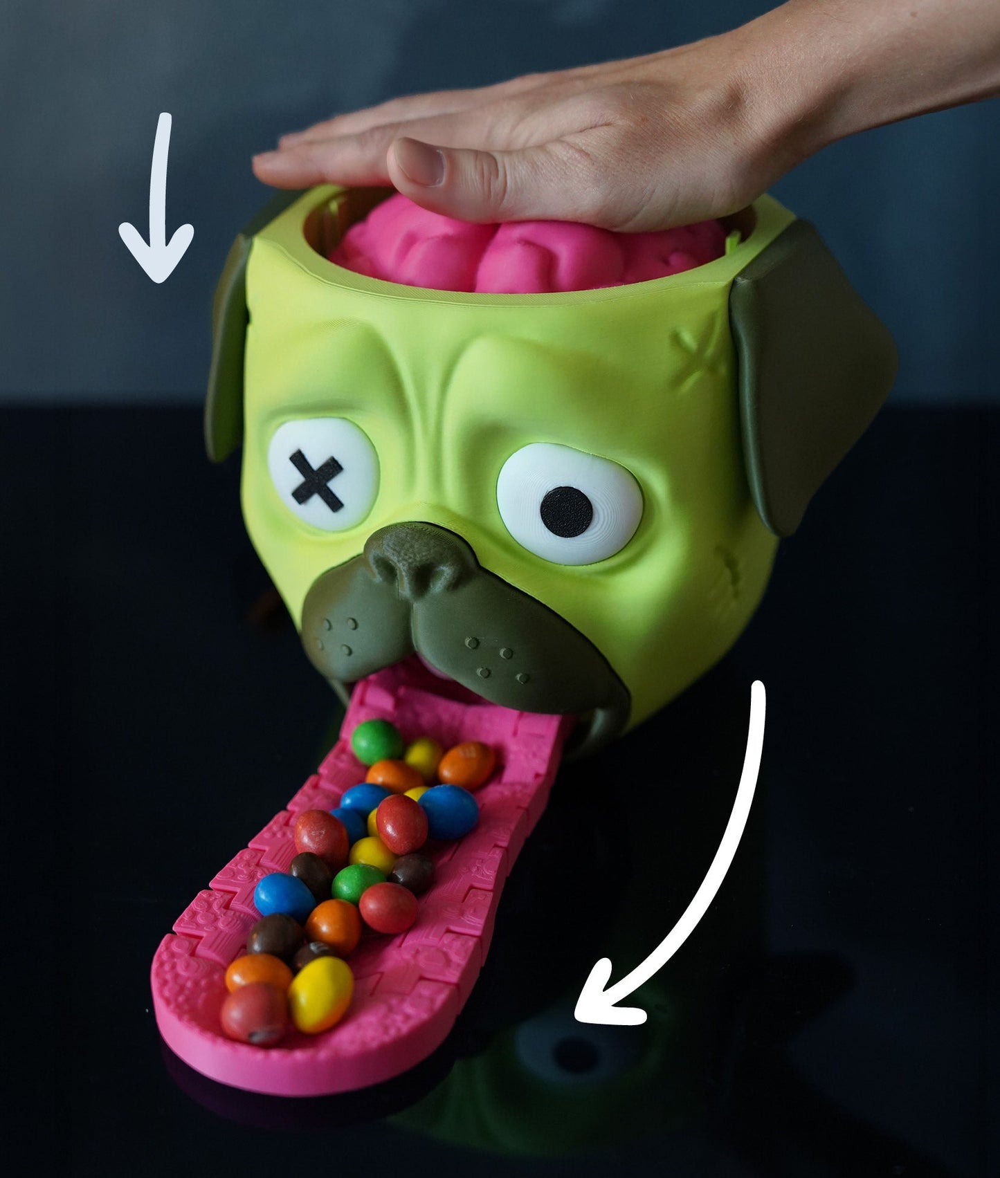 Candy Crawler Pug – The Spooky, Sweet & Hilarious Treat Dispenser