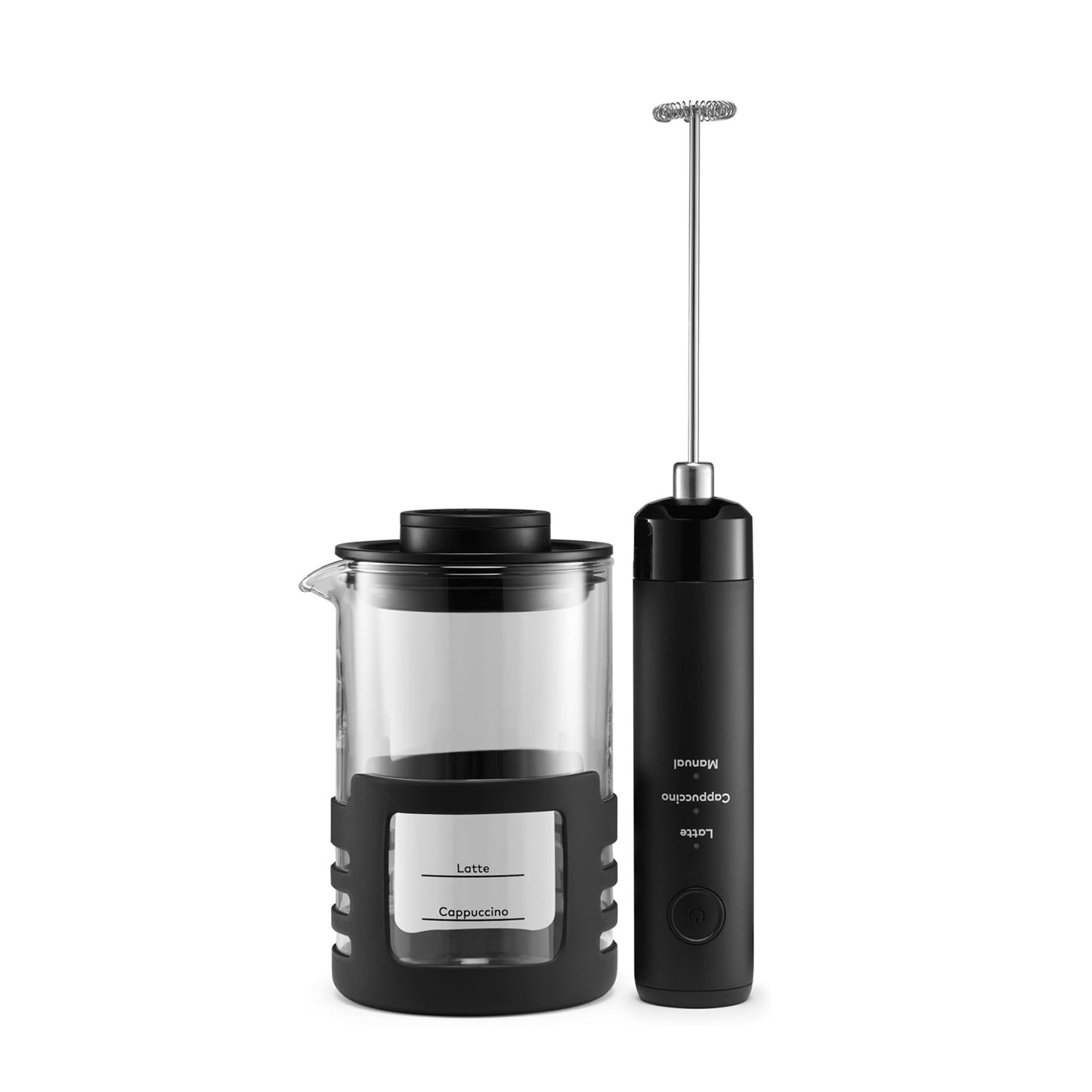 Milk Frother – Hand-Free Operation with Cup & 3 Settings | Latte, Cappuccino & More