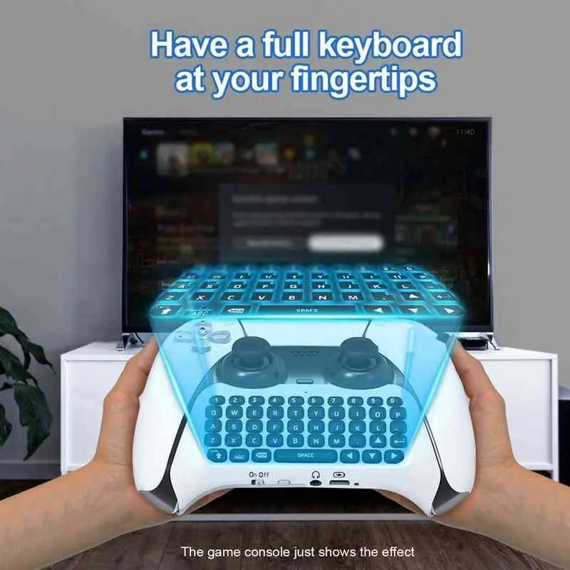 Wireless Keyboard for PlayStation 5 Controller | Bluetooth Chat