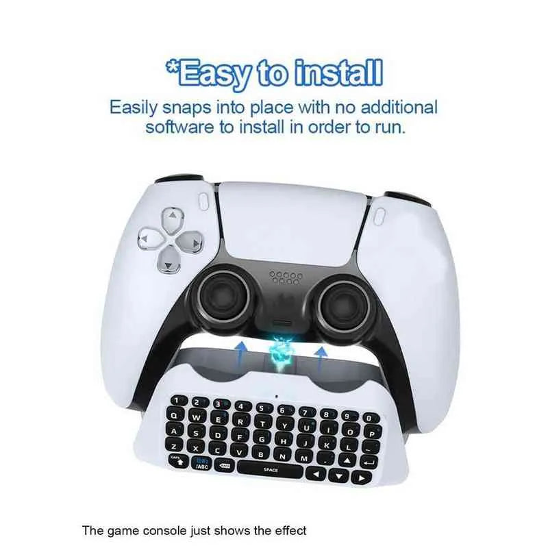 Wireless Keyboard for PlayStation 5 Controller | Bluetooth Chat