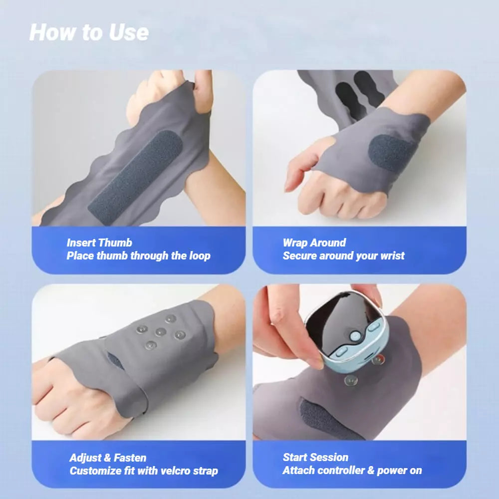 Smart Massage Wristband – Personalized Comfort with Heating & EMS