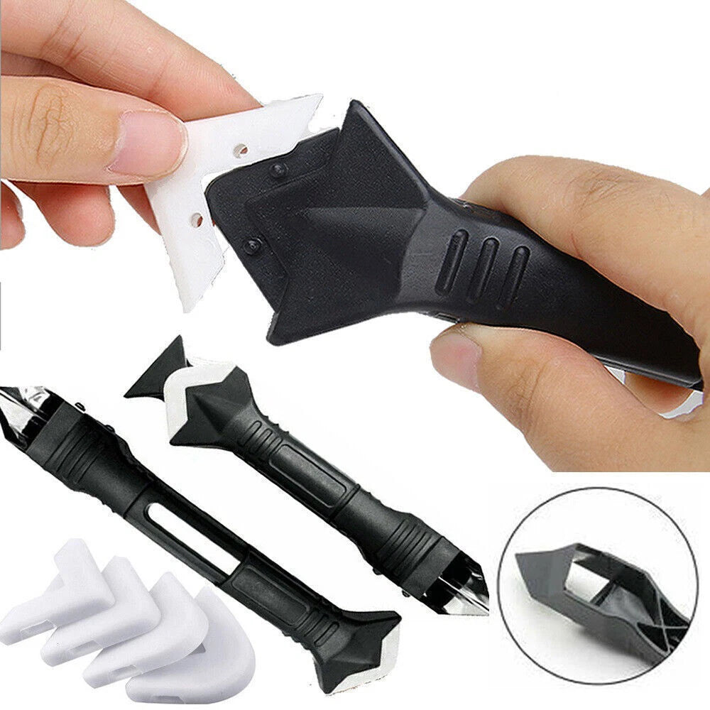 3-in-1 Silicone Sealant Remover Tool Kit – Scraper, Caulking Mould Remover & Silicone Trowel