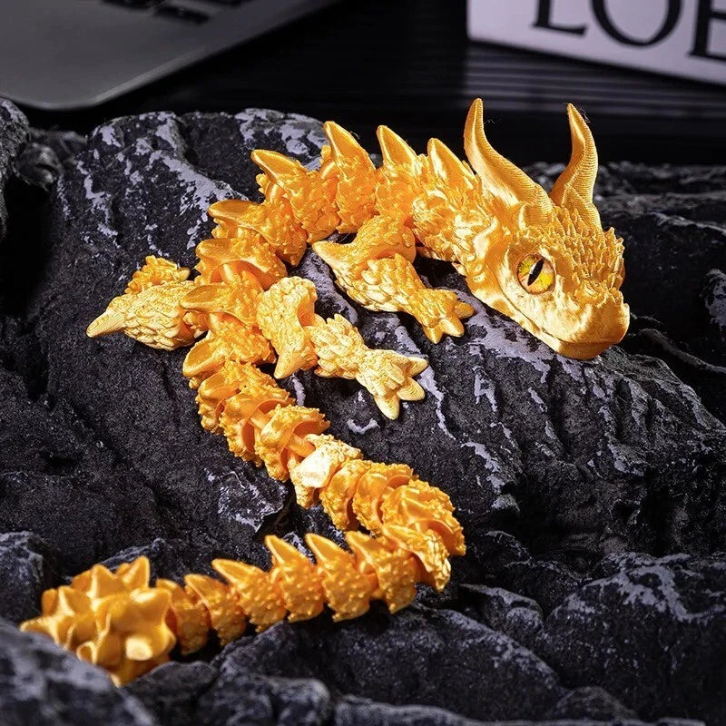 3D Printed Articulated Dragon Toy – Movable Fantasy Figure