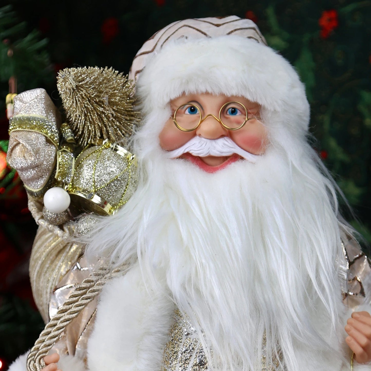 18" Plush Boots Santa Claus ornament