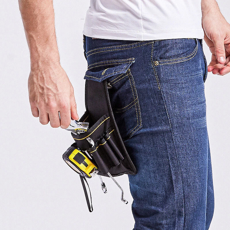 Electrician Tool Belt Pouch | Oxford Fabric Adjustable Waist Work Pocket Organizer