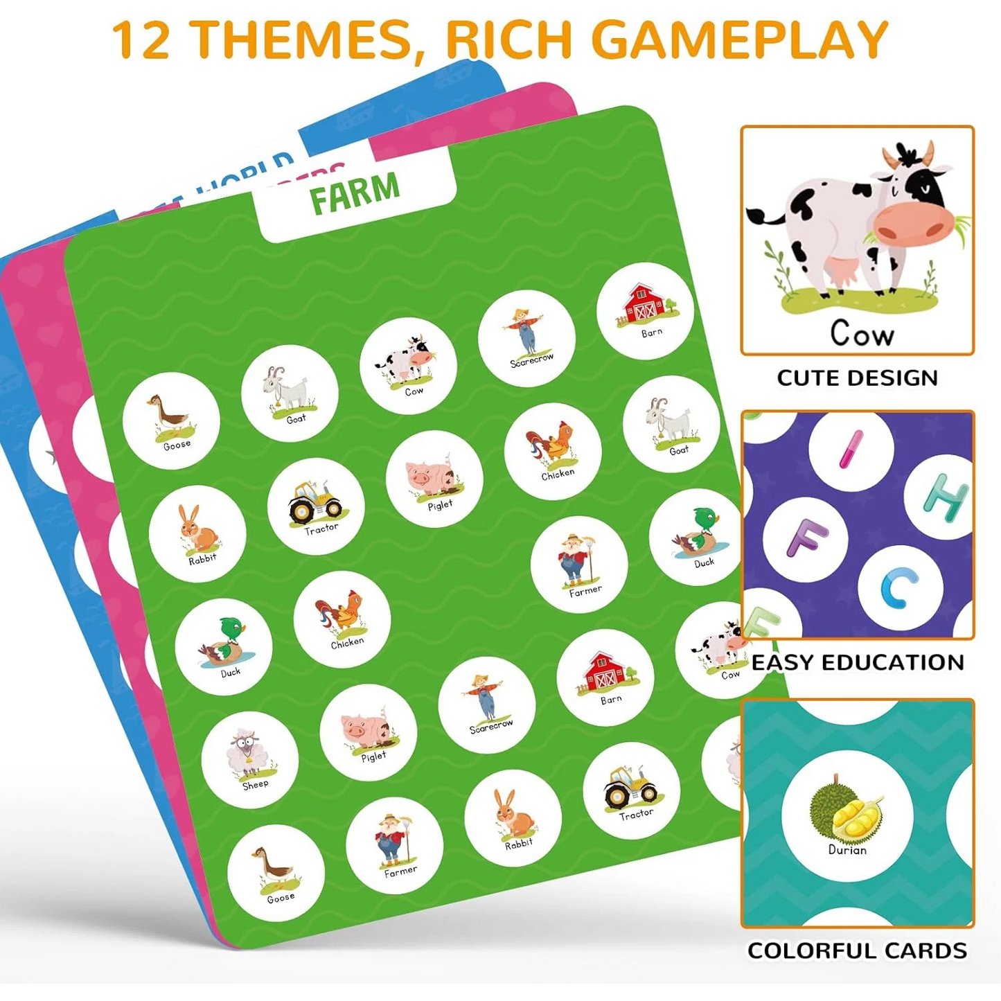Fun Travel Memory Game for Kids 3-8 | Educational Matching Toy