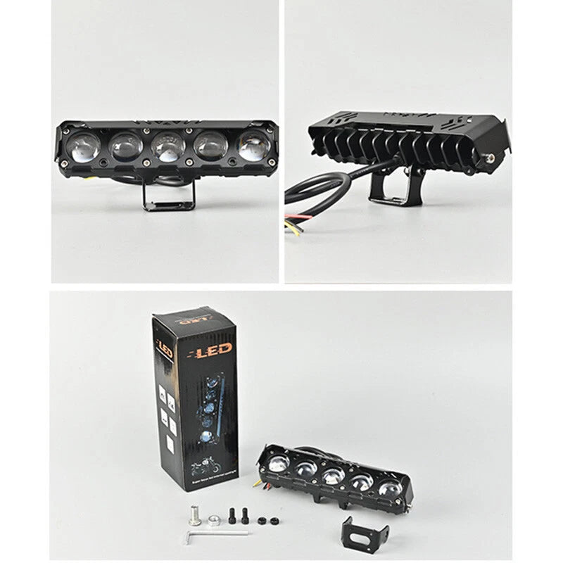 Motorcycle LED Fog Lights/Spotlight – 3-Wire Universal High/Low Beam