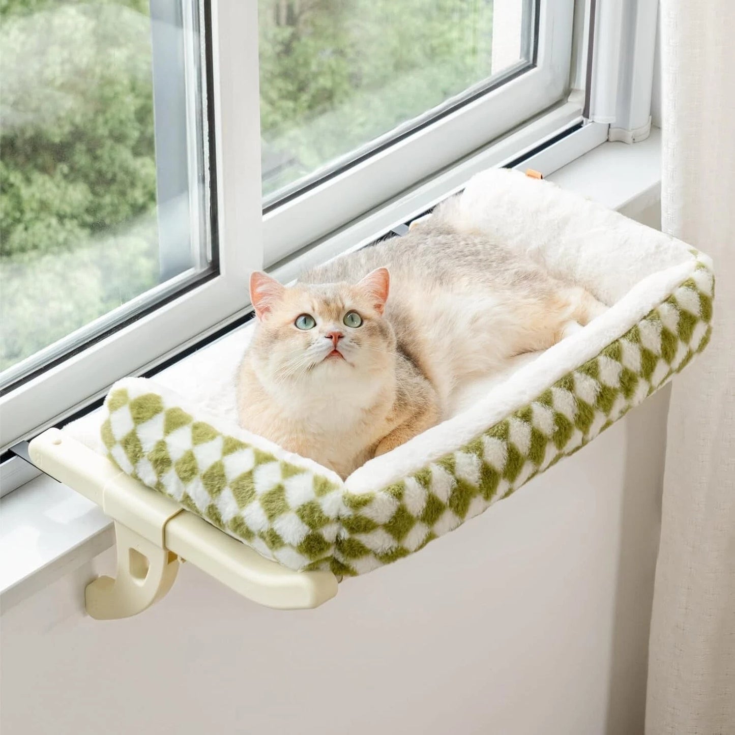 Cat Window Perch – Padded Hammock Bed for Sunbathing & Lounging