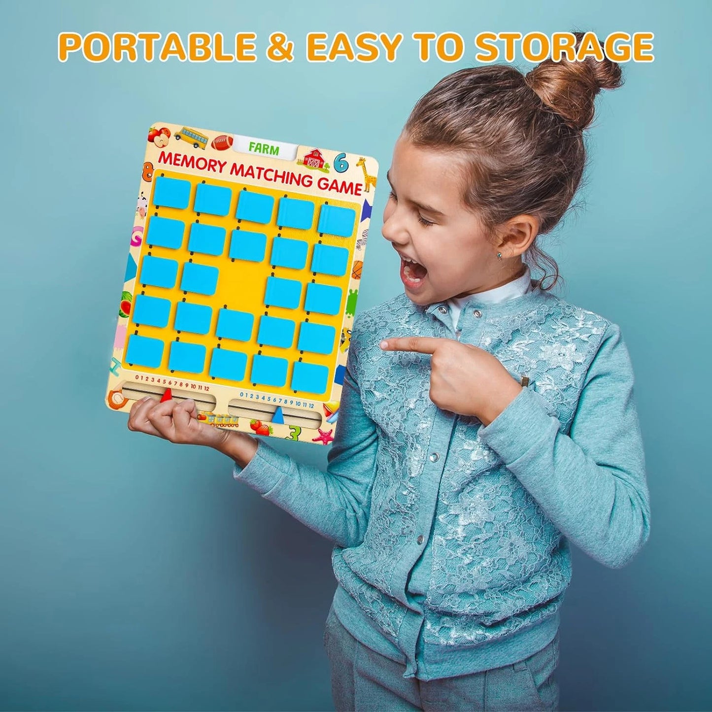 Fun Travel Memory Game for Kids 3-8 | Educational Matching Toy