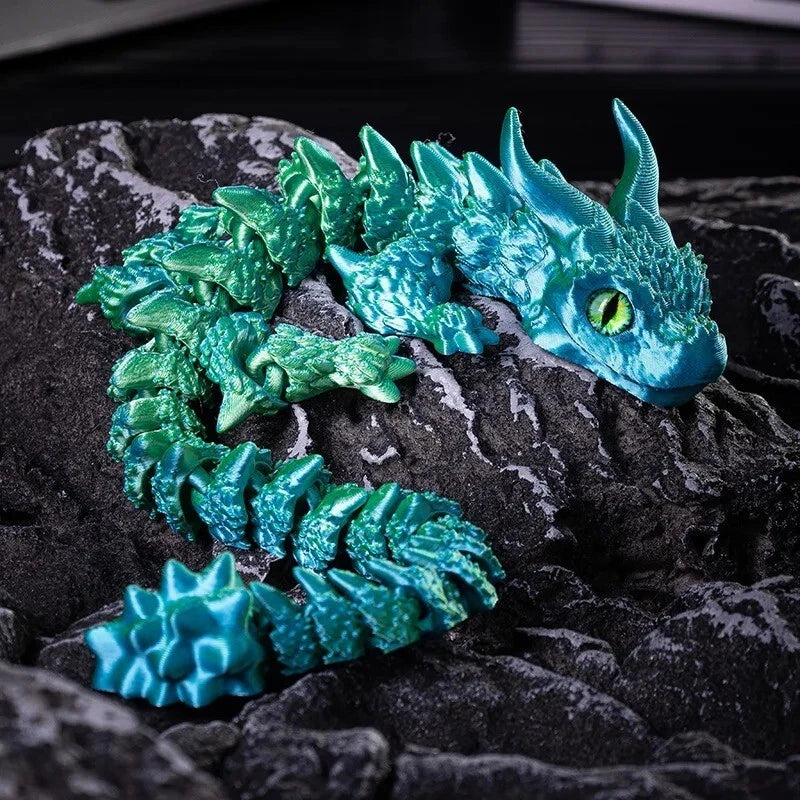3D Printed Articulated Dragon Toy – Movable Fantasy Figure